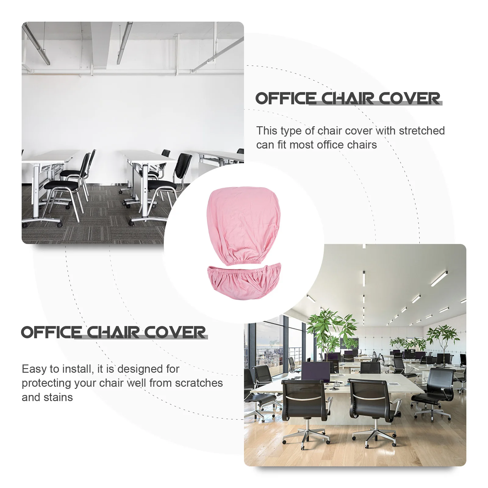 Chair Cover Seat Slipcover Office Work Desk Computer Covers Stretchable Universal Back Cushion Backrest
Chair Cover Seat Slipcover Office Work Desk Computer Covers Stretchable Universal Back Cushion Backrest