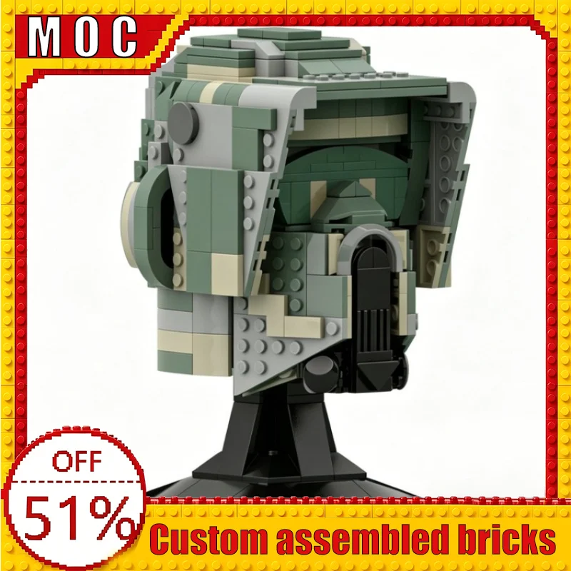 564PCS Small Sci-Fi Trooper Bust Helmet Collection Custom Building Blocks MOC Model Education Assembly Toy Birthday Gift Display
564PCS Small Sci-Fi Trooper Bust Helmet Collection Custom Building Blocks MOC Model Education Assembly Toy Birthday Gift Display