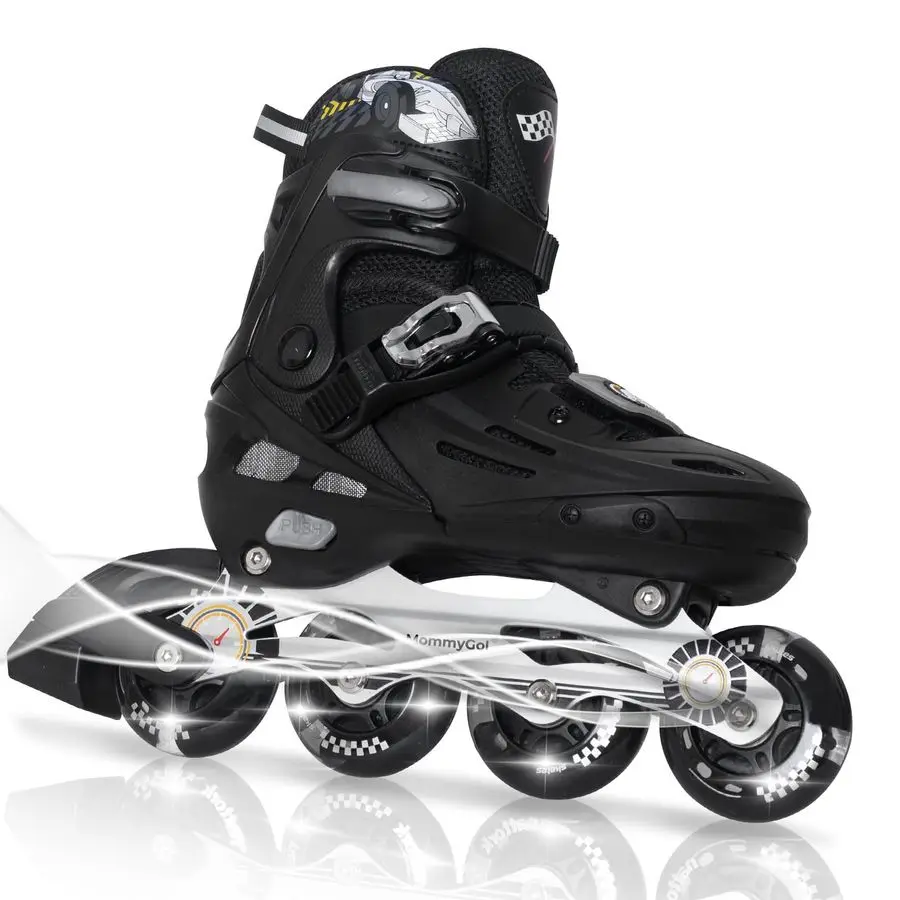 Inline Skates for Boys and Girls Youth, 4 Size Adjustable Roller Skates with PU Flashing Wheels, Aggressive Inline Skates High P
Inline Skates for Boys and Girls Youth, 4 Size Adjustable Roller Skates with PU Flashing Wheels, Aggressive Inline Skates High P