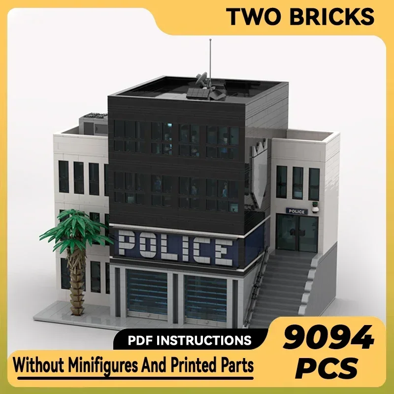 Модель City Street View Moc, строительные кирпичи, современная полицейская станция, технология, модульные блоки, подарок, рождественские игрушки, наборы «сделай сам», сборка
Модель City Street View Moc, строительные кирпичи, современная полицейская станция, технология, модульные блоки, подарок, рождественские игрушки, наборы «сделай сам», сборка