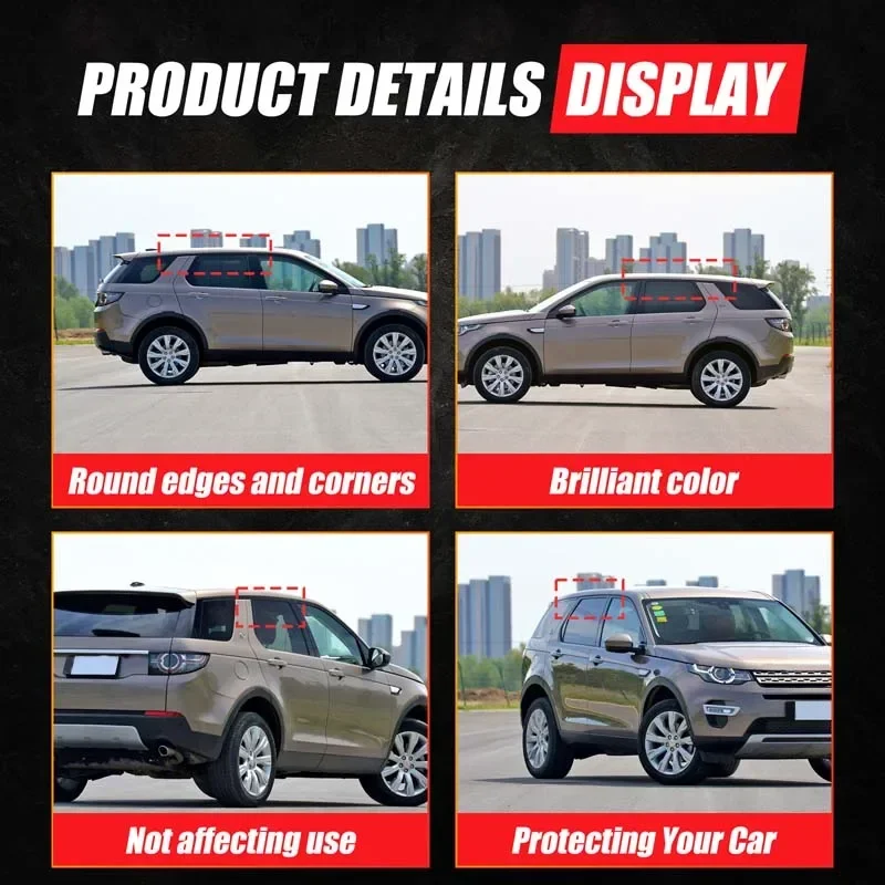 Для Land Rover Discovery Sport 2015+ Накладки на задние боковые окна, дефлекторы, вентиляционные решетки, защитные шторки, декоративные накладки из алюминиевого сплава, аксессуары
Для Land Rover Discovery Sport 2015+ Накладки на задние боковые окна, дефлекторы, вентиляционные решетки, защитные шторки, декоративные накладки из алюминиевого сплава, аксессуары