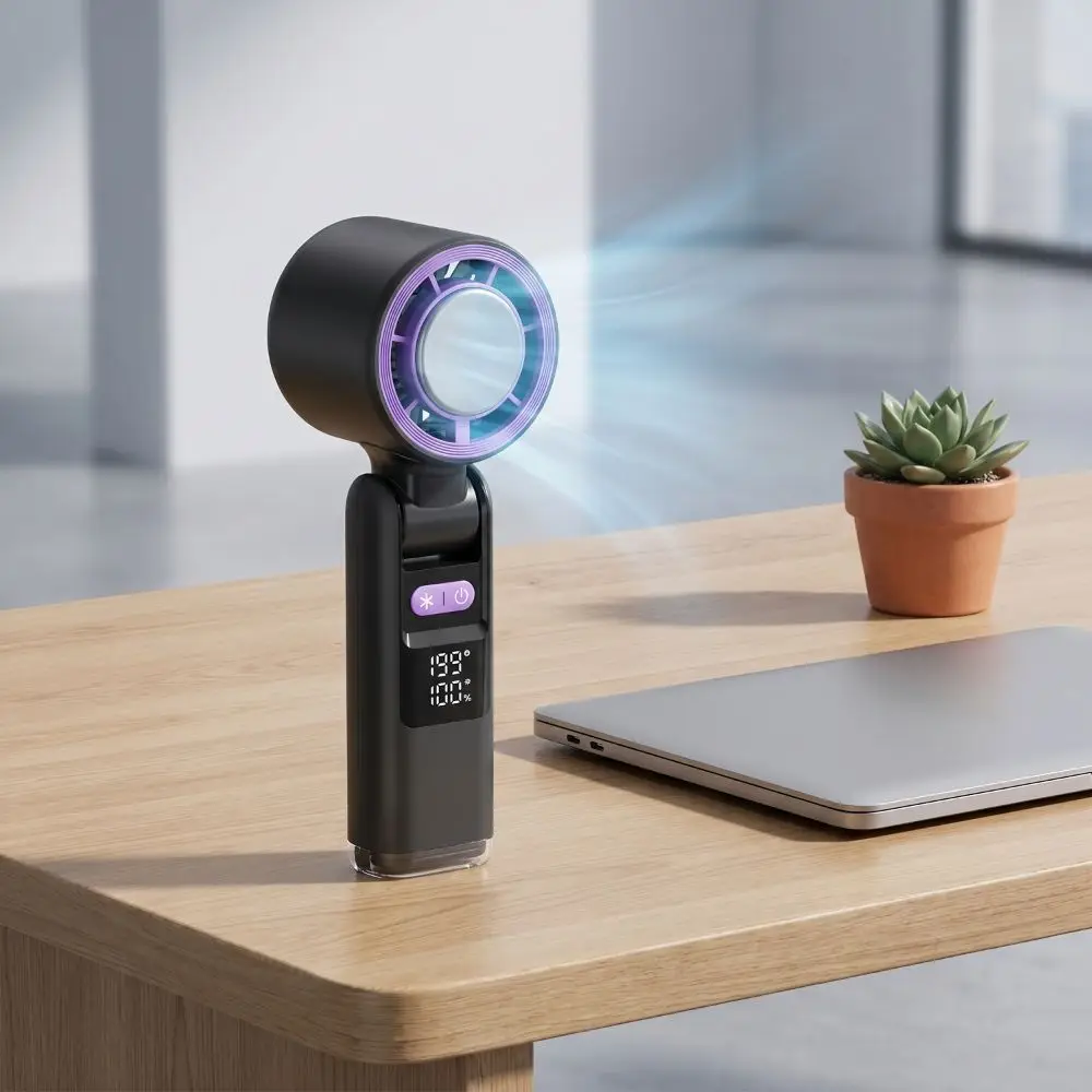 199-Speed Mini Handheld Turbo Fan Adjustable Foldable Ice Sensation Hurricane Fan USB Rechargeable Low Noise
199-Speed Mini Handheld Turbo Fan Adjustable Foldable Ice Sensation Hurricane Fan USB Rechargeable Low Noise