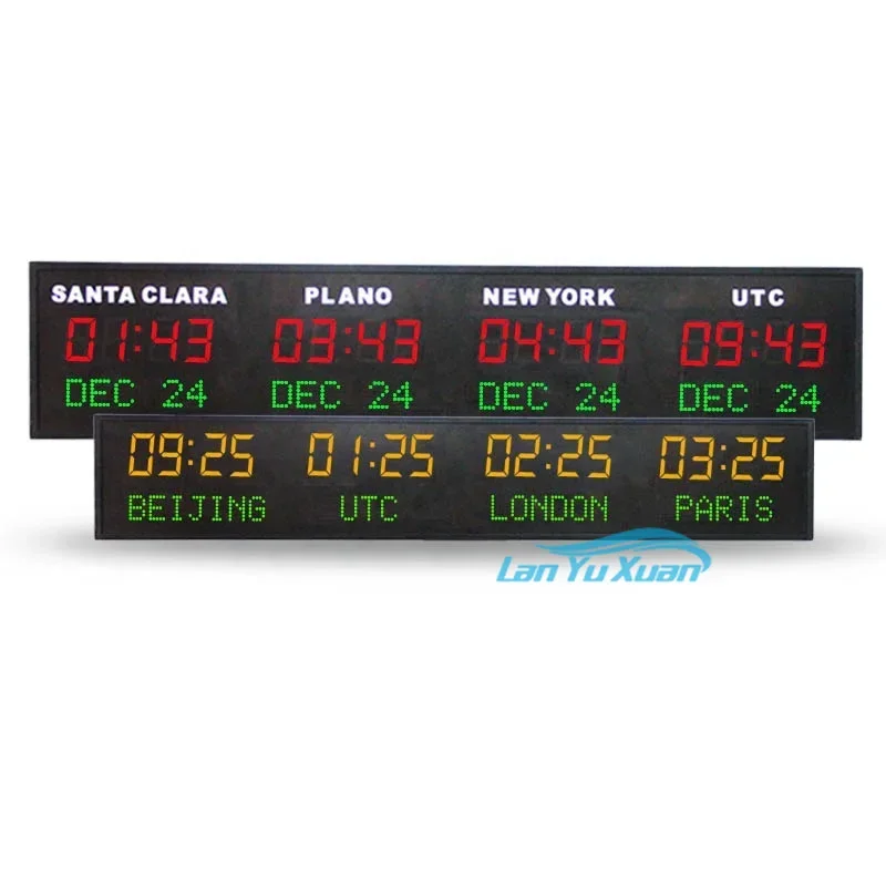 2026 CHEETIE CP035 Personalised Time Zone Clock Wall Mounted Digital LED Digital World Clock With Date Display
2026 CHEETIE CP035 Personalised Time Zone Clock Wall Mounted Digital LED Digital World Clock With Date Display