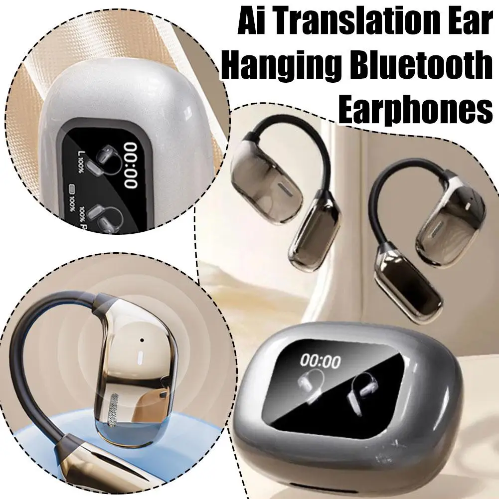 Translator Bluetooth Earphones AI APP Real-time Translation Earbuds Wireless Headphones For Travel Business Translation Ear K6G1
Translator Bluetooth Earphones AI APP Real-time Translation Earbuds Wireless Headphones For Travel Business Translation Ear K6G1
