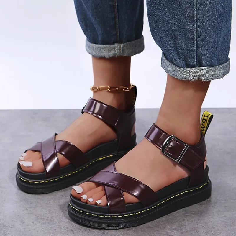 Women's Sandals 2025 New Platform Sandal Peep Toe Metal Buckle Stitch Roman Sandal Large Size Trend Casual Sport Women's Sandals
Women's Sandals 2025 New Platform Sandal Peep Toe Metal Buckle Stitch Roman Sandal Large Size Trend Casual Sport Women's Sandals