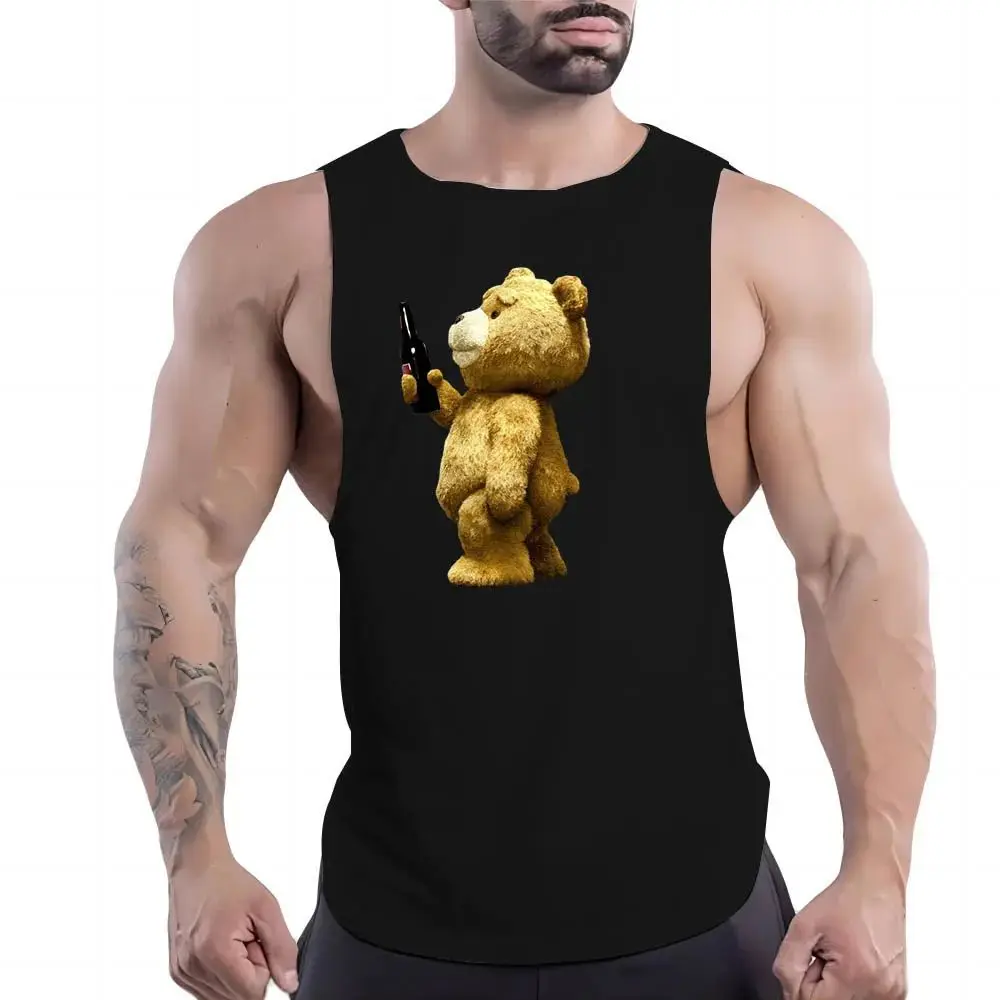 New Y2k Fashion Sports Shirt Vest Kung Fu Bears Print Gym Summer Men's Casual Loose Outdoor Sleeveless Vest Tide Men's vest tops
New Y2k Fashion Sports Shirt Vest Kung Fu Bears Print Gym Summer Men's Casual Loose Outdoor Sleeveless Vest Tide Men's vest tops