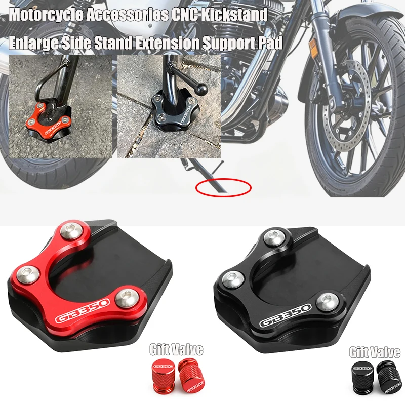 Moto CNC Side Stand Extension Pad Kickstand Enlarger Plate Bracket Fit For Honda GB350 GB350S GB 350 350S 2021-2025 2023
Moto CNC Side Stand Extension Pad Kickstand Enlarger Plate Bracket Fit For Honda GB350 GB350S GB 350 350S 2021-2025 2023