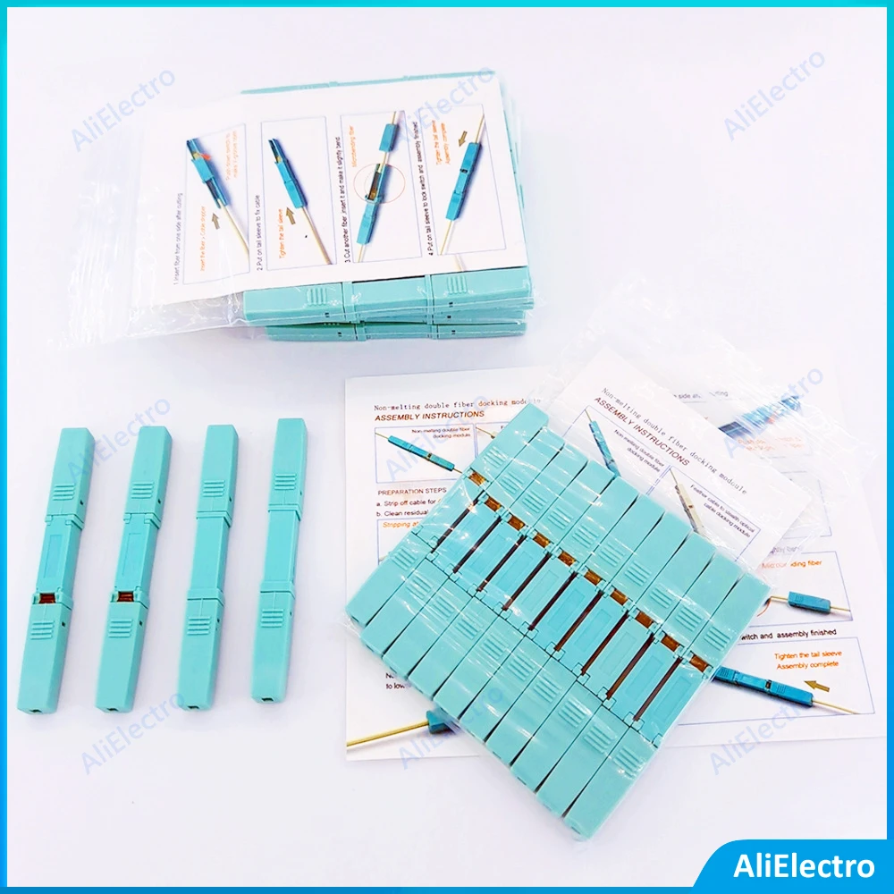 NEW 50pcs Fiber Optic Fast Connectors Splicer Mechanical Modular For Drop Cable/Server Rack/Repair For Fiber Network/Patch Panel
NEW 50pcs Fiber Optic Fast Connectors Splicer Mechanical Modular For Drop Cable/Server Rack/Repair For Fiber Network/Patch Panel