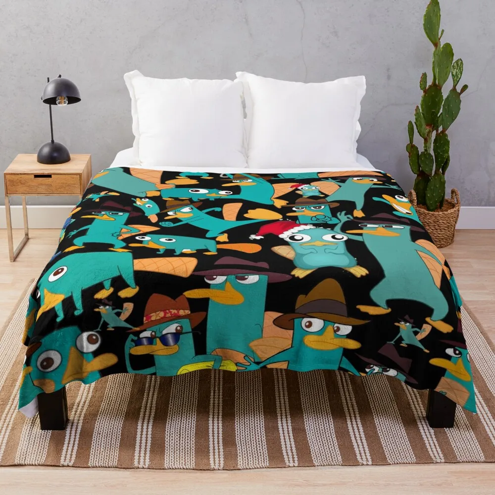 Perry the Platypus Phineas and Ferb Collage Pattern Design - Black Background Throw Blanket Tourist decorative sofa bed Blankets
Perry the Platypus Phineas and Ferb Collage Pattern Design - Black Background Throw Blanket Tourist decorative sofa bed Blankets
