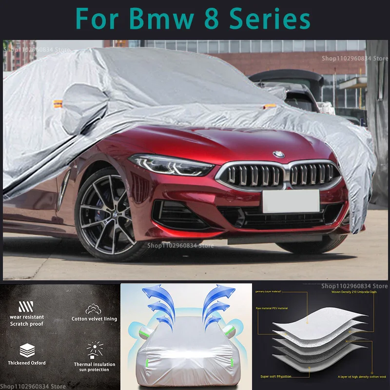 For BMW 8 Series 210T Waterproof Full Car Covers Outdoor Sun uv protection Dust Rain Snow Protective Auto Protective cover
For BMW 8 Series 210T Waterproof Full Car Covers Outdoor Sun uv protection Dust Rain Snow Protective Auto Protective cover
