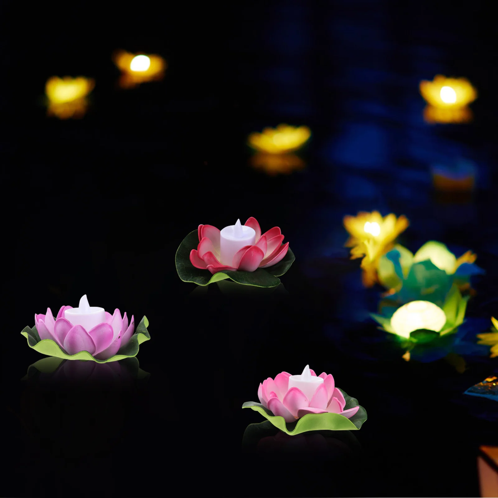 5pcs Lotus Water Decorations Pool LED Electronic Tea Flameless Safe Home Garden Party
5pcs Lotus Water Decorations Pool LED Electronic Tea Flameless Safe Home Garden Party
