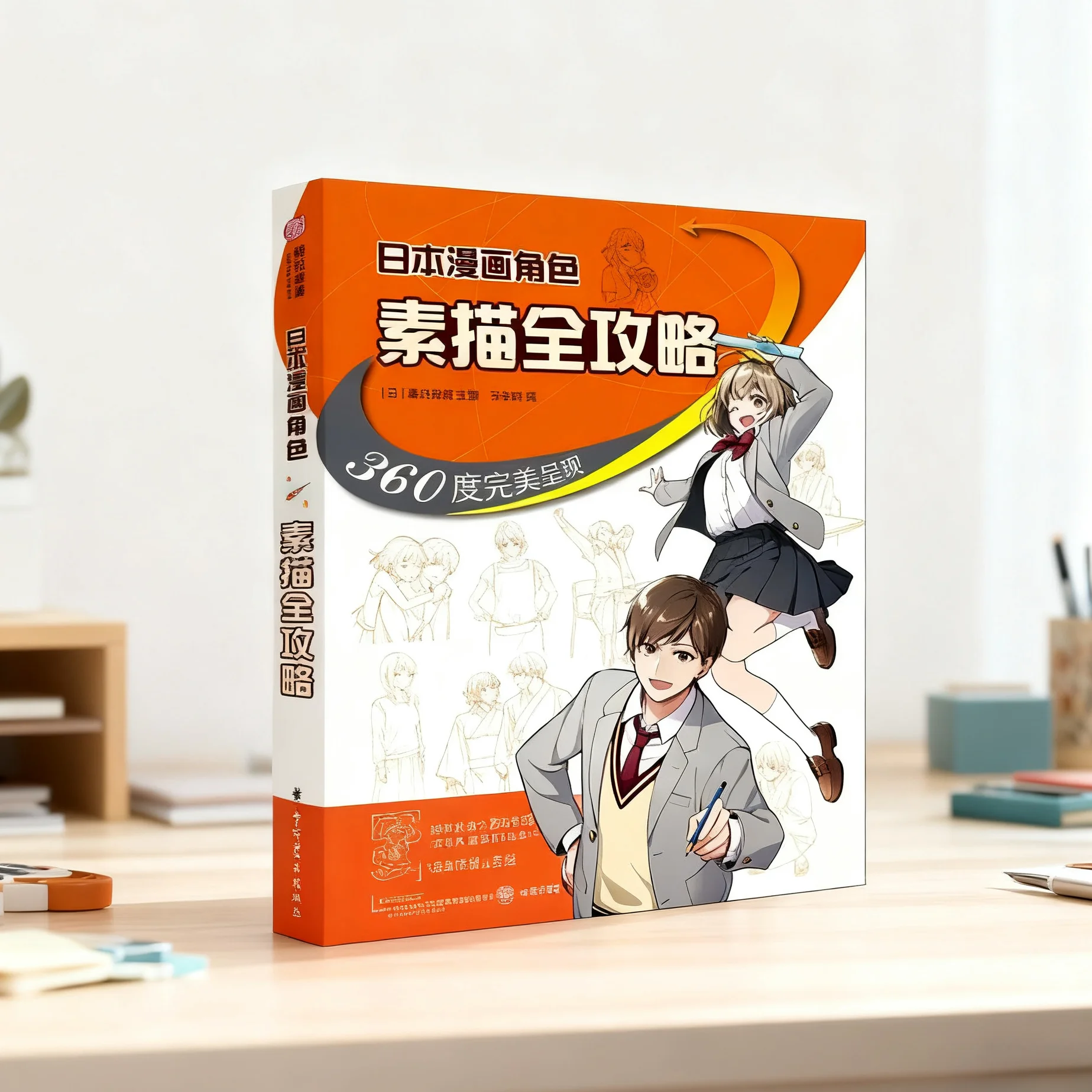 Japanese Manga Character Sketching Complete Guide Tutorial - 360-Degree Perfect Presentation book
Japanese Manga Character Sketching Complete Guide Tutorial - 360-Degree Perfect Presentation book