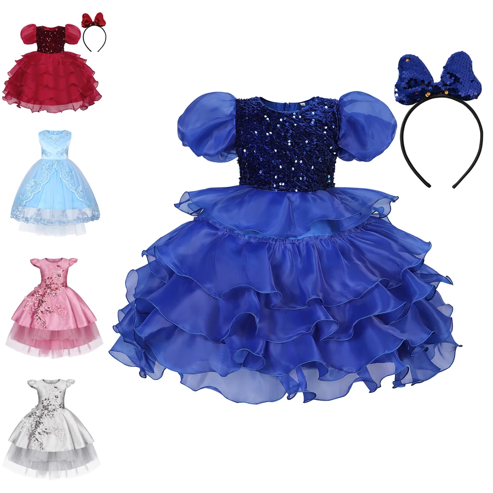 Jurebecia Baby Girls Dresses Sequin Tulle Special Occasion Dress Bowknot Pageant Party Gown With Headwear
Jurebecia Baby Girls Dresses Sequin Tulle Special Occasion Dress Bowknot Pageant Party Gown With Headwear