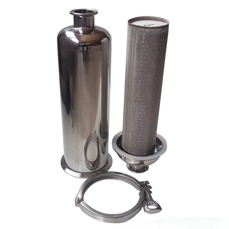 Stainless steel pipe filter Sanitary quick connection straight through brewing beverage filter barrel with
Stainless steel pipe filter Sanitary quick connection straight through brewing beverage filter barrel with
