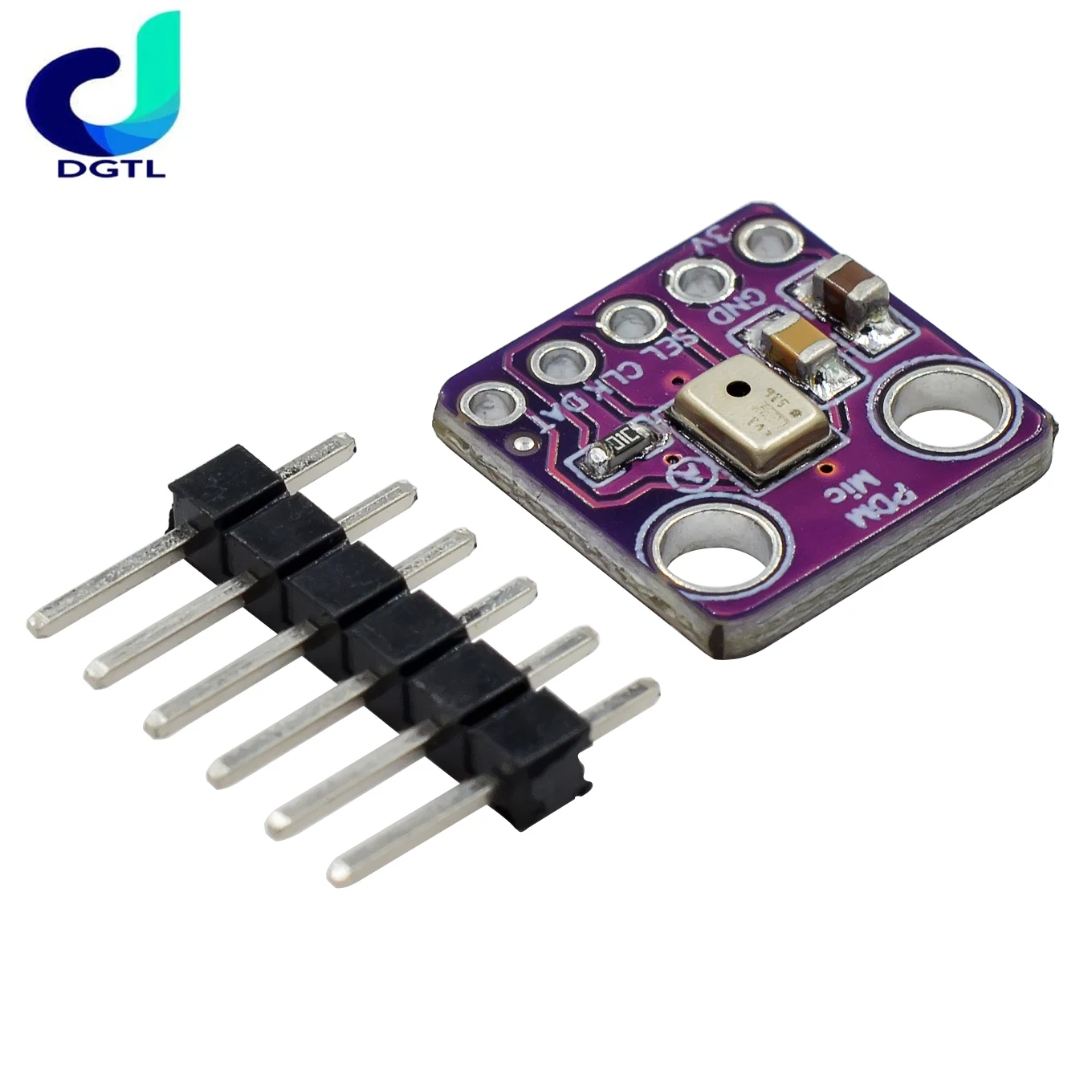 MP34DT01 PDM Digital MEMS Microphone Module Simple Pulse Density Modulation Output Small Omnidirectional Microphone
MP34DT01 PDM Digital MEMS Microphone Module Simple Pulse Density Modulation Output Small Omnidirectional Microphone