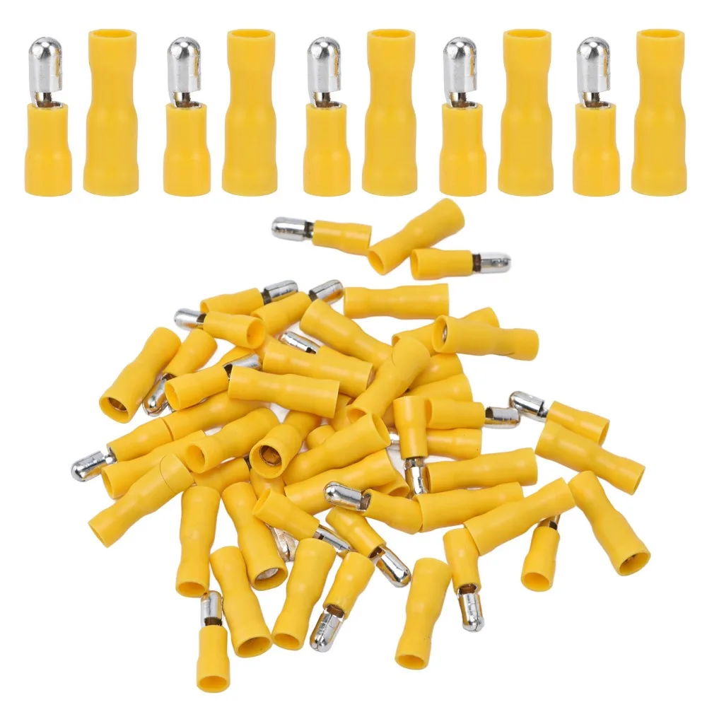 50PCS Durable Insulated Crimp Connector 12-10 AWG Yellow Wire Terminal Snap Connectors Electrical Equipment
50PCS Durable Insulated Crimp Connector 12-10 AWG Yellow Wire Terminal Snap Connectors Electrical Equipment