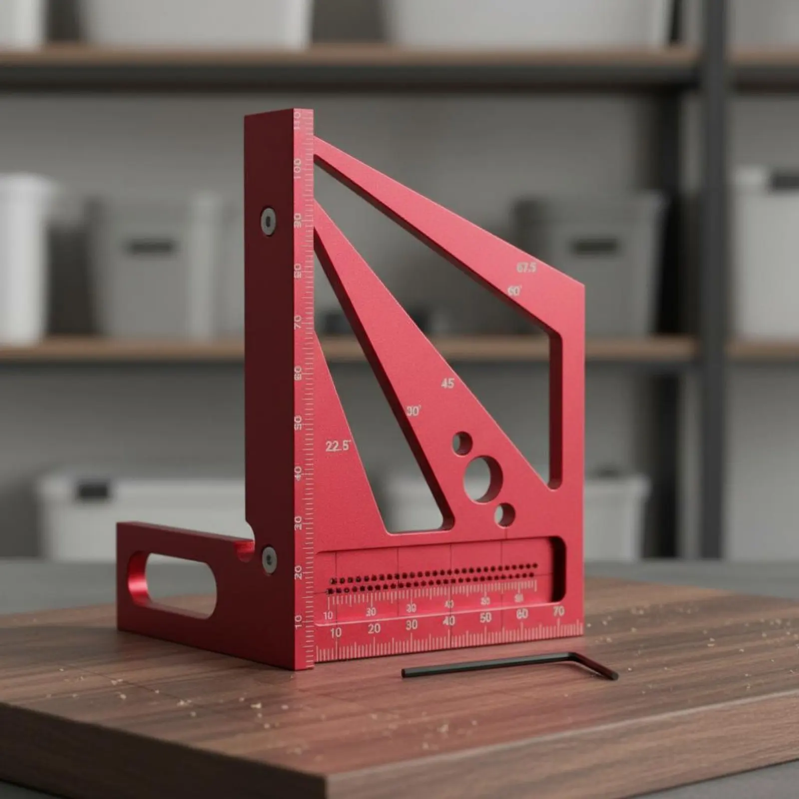 Woodworking Triangle Square Laser Engraved Scale Aluminum Angle Ruler Right-Angle Marking Ruler CNC Machined 45 90 Degree Square
Woodworking Triangle Square Laser Engraved Scale Aluminum Angle Ruler Right-Angle Marking Ruler CNC Machined 45 90 Degree Square