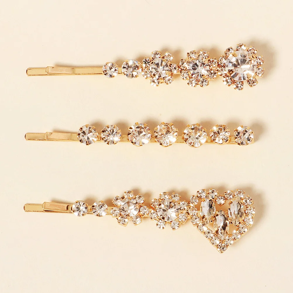3Pcs Crystal Hairpins Rhinestones Hair Clip for Women Decorative Hair Accessories for Styling Various Hairstyles Like Bun
3Pcs Crystal Hairpins Rhinestones Hair Clip for Women Decorative Hair Accessories for Styling Various Hairstyles Like Bun