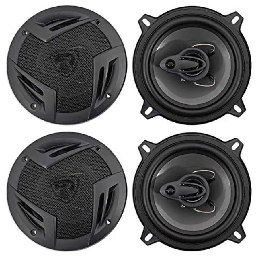 RV5.3A 5.25 3-Way Car Speakers for Car Audio Polypropylene Woofer with Butyl Rubber Surround Black 1200W Peak/ 200W RMS 4 Ohm C
RV5.3A 5.25 3-Way Car Speakers for Car Audio Polypropylene Woofer with Butyl Rubber Surround Black 1200W Peak/ 200W RMS 4 Ohm C