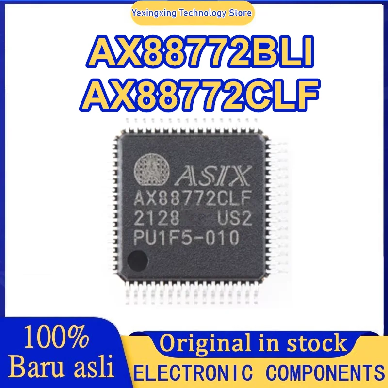 5 шт. AX88772 AX88772BLI AX88772CLF QFP-64 IC чипсет новый на складе
5 шт. AX88772 AX88772BLI AX88772CLF QFP-64 IC чипсет новый на складе