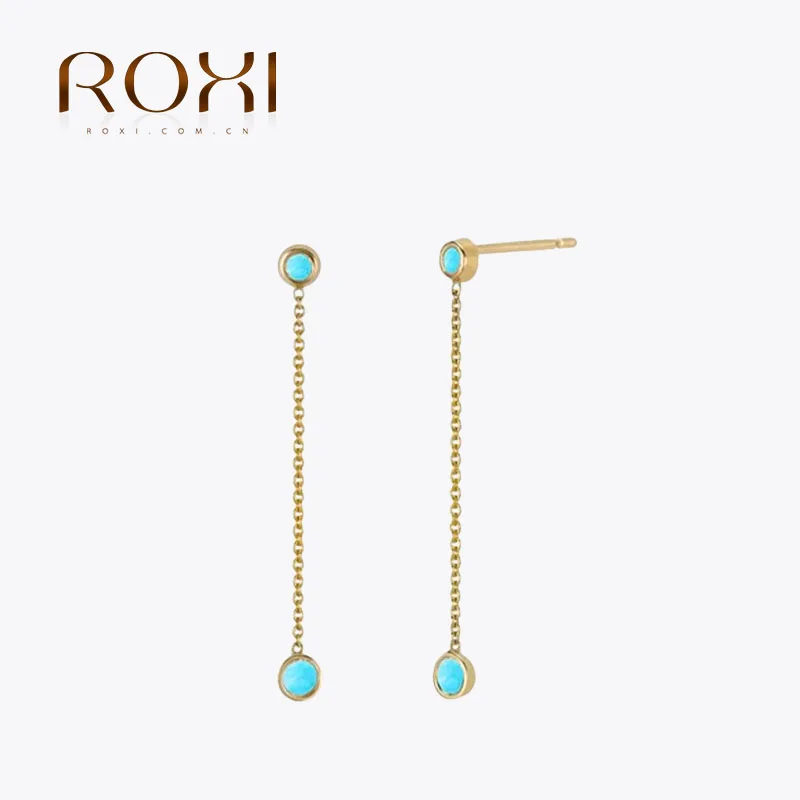 ROXI S925 Sterling Silver Chain Tassel Earring Mini Cubic Zirconia Dangle Stud Earrings For Women Girl Elegant Fashion Jewelry
ROXI S925 Sterling Silver Chain Tassel Earring Mini Cubic Zirconia Dangle Stud Earrings For Women Girl Elegant Fashion Jewelry