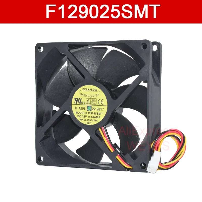 Новый квадратный серверный вентилятор охлаждения для Everflow F 129025 SMT 90x90x25 мм 3-контактный DC12V 0,18A
Новый квадратный серверный вентилятор охлаждения для Everflow F 129025 SMT 90x90x25 мм 3-контактный DC12V 0,18A