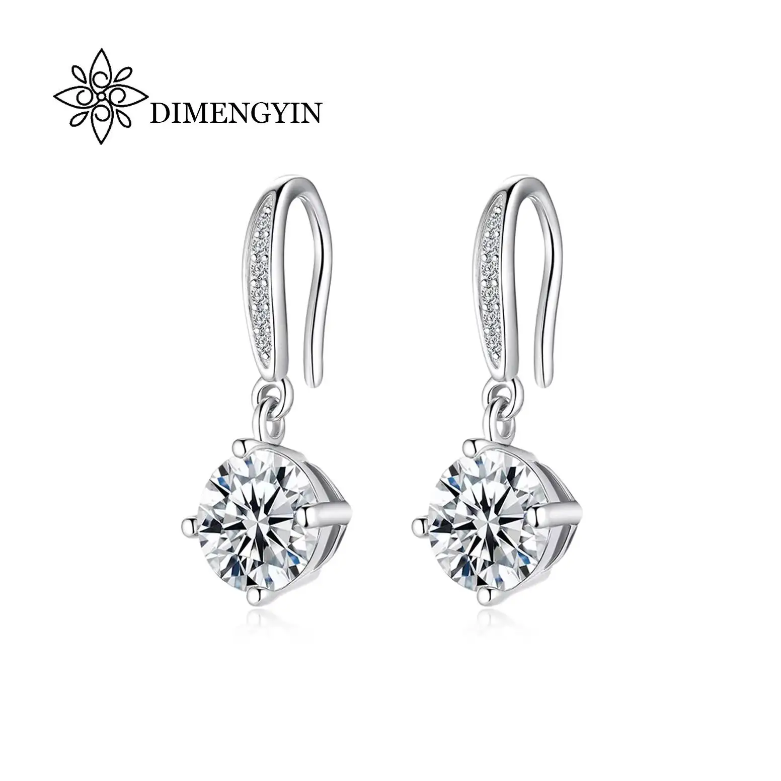 Elegant 1CT 6.5mm Four Claws Circle 925 Sterling Silver VVS Moissanite Stud Earrings for Women Fashionable Accessories
Elegant 1CT 6.5mm Four Claws Circle 925 Sterling Silver VVS Moissanite Stud Earrings for Women Fashionable Accessories