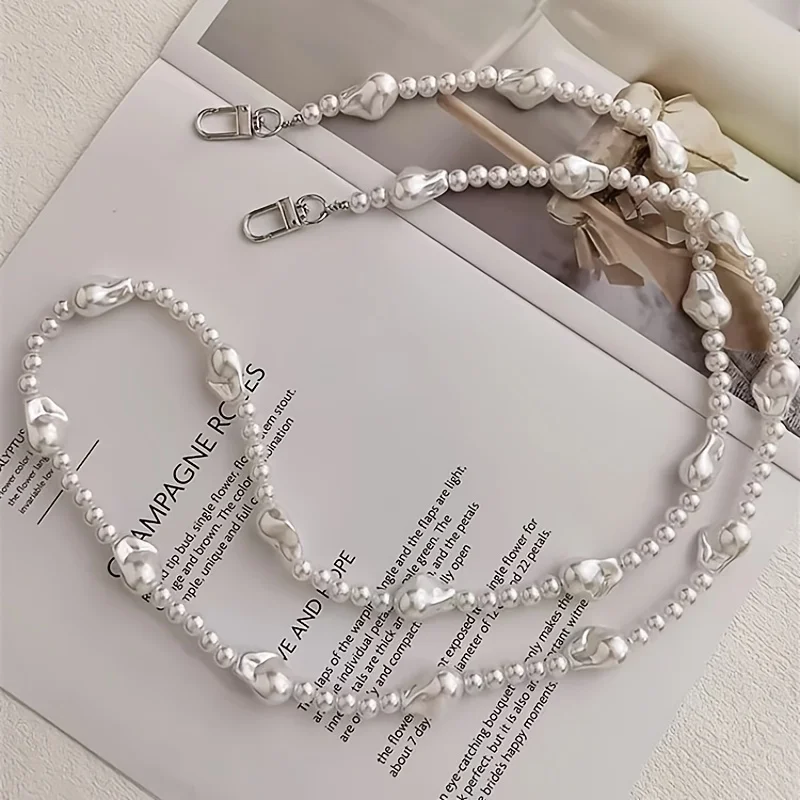 Pearl Phone Chain Crossbody Bag Strap DIY Beaded Long Anti-Drop Phone Holder, Stylish Accessory for Women & Girls
Pearl Phone Chain Crossbody Bag Strap DIY Beaded Long Anti-Drop Phone Holder, Stylish Accessory for Women & Girls