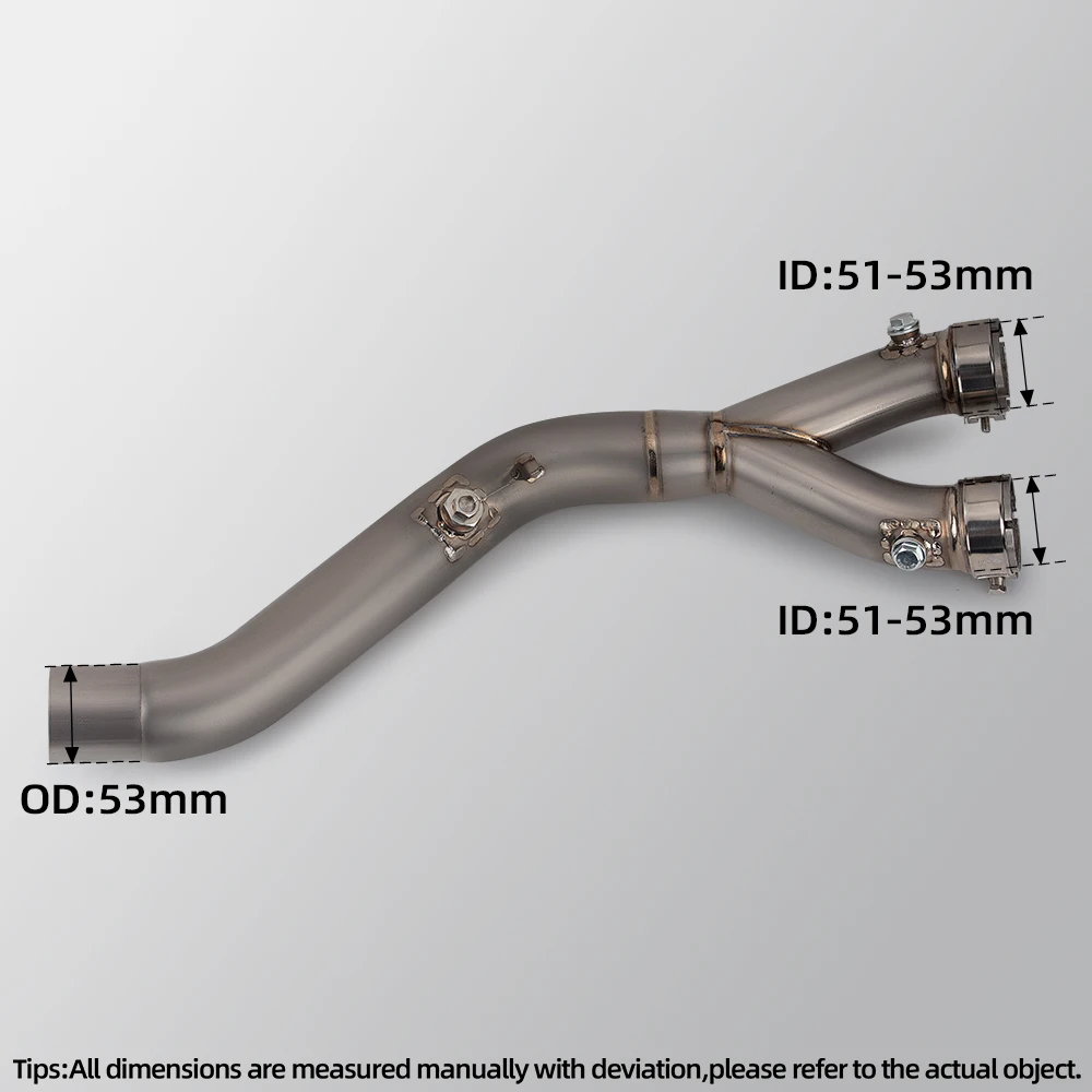Suitable for YAMAHA YZF R1 R1M MT10 2015-2024 motorcycle titanium alloy exhaust mid pipe Racing Line Connect Original Muffler
Suitable for YAMAHA YZF R1 R1M MT10 2015-2024 motorcycle titanium alloy exhaust mid pipe Racing Line Connect Original Muffler
