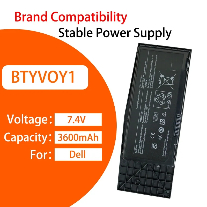 High Capacity BTYVOY1 Battery For Dell Alienware M17X R3 R4 3600mAh Long Life Rechargeable Li ion Battery Pack For Daily Work
High Capacity BTYVOY1 Battery For Dell Alienware M17X R3 R4 3600mAh Long Life Rechargeable Li ion Battery Pack For Daily Work