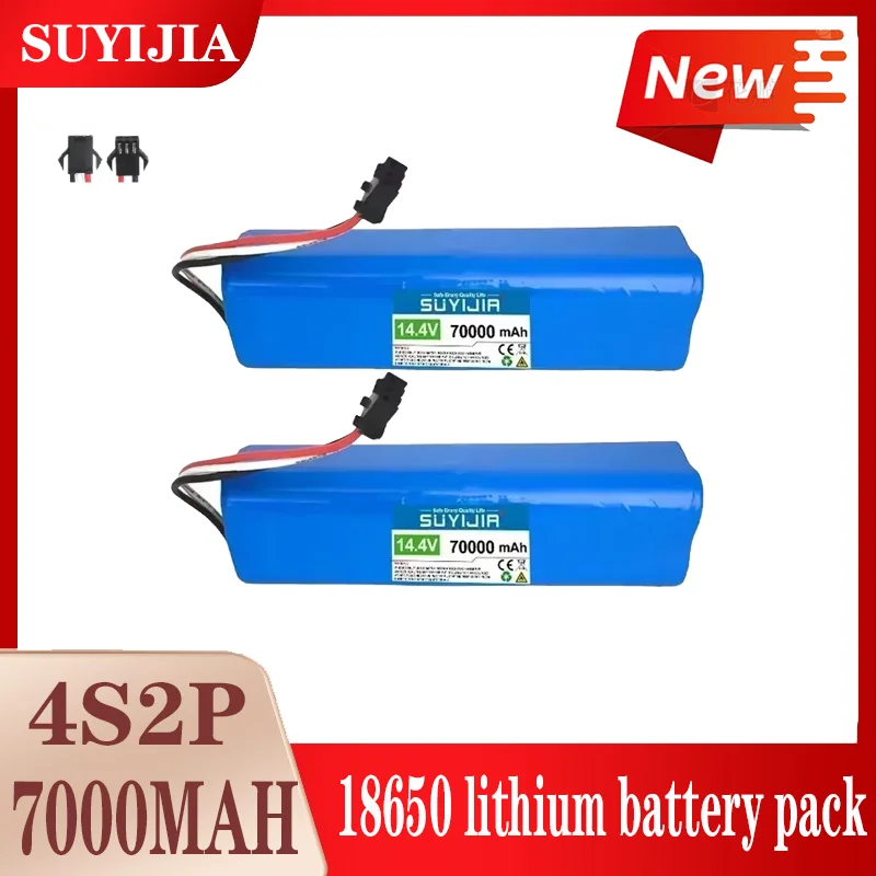 SUYIJIA 7000mAh -4S2P-14.4V- Li-ion Battery Pack for Pusanik M7 MAX Pro Robot Vacuum Cleaner Drone Rechargeable Li-ion Battery
SUYIJIA 7000mAh -4S2P-14.4V- Li-ion Battery Pack for Pusanik M7 MAX Pro Robot Vacuum Cleaner Drone Rechargeable Li-ion Battery
