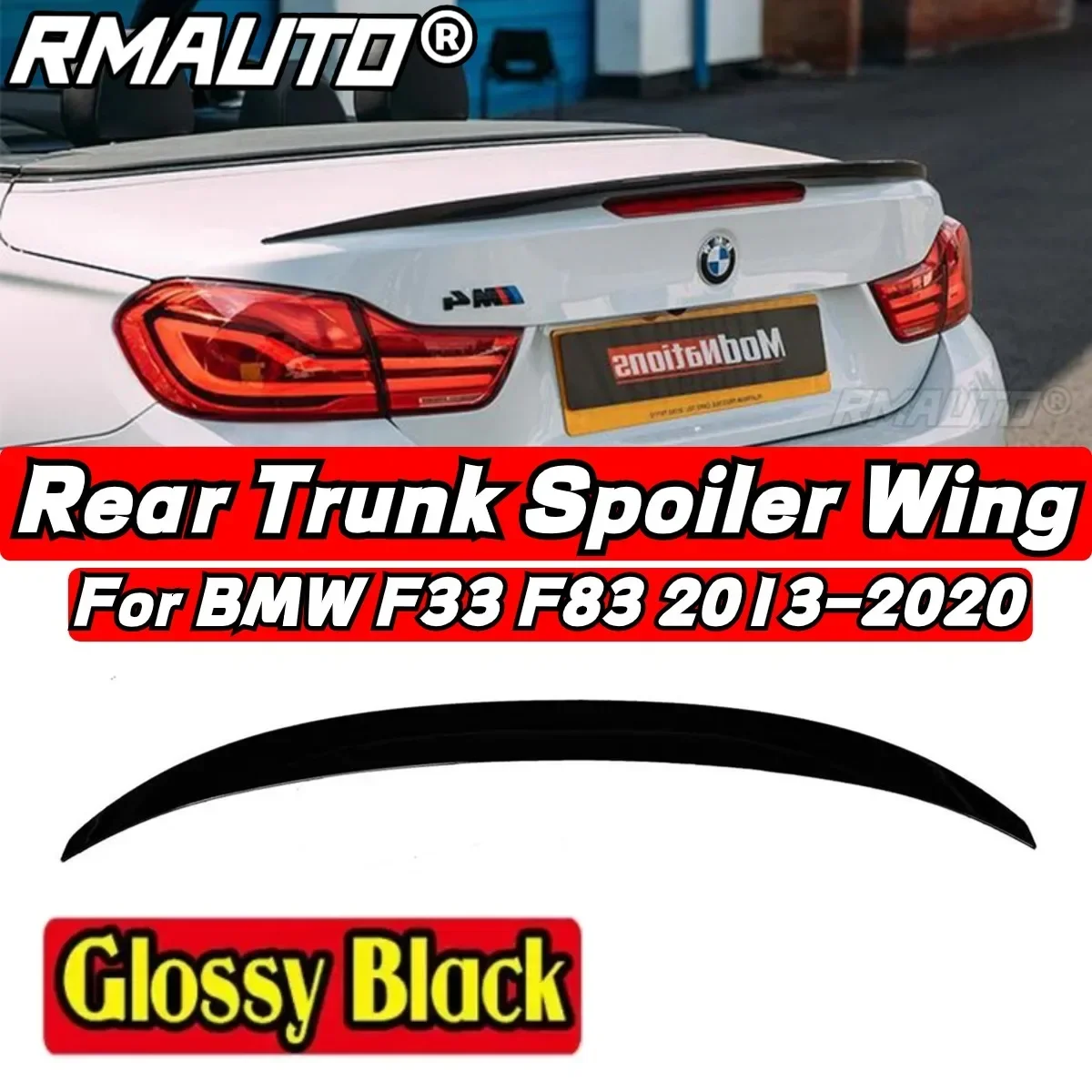 BMW F82 Car Rear Trunk Spoiler Body Kit Car Rear Spoiler Wing For BMW 4 Series F82 F33 Convertible 2013-2020 Car Accessories
BMW F82 Car Rear Trunk Spoiler Body Kit Car Rear Spoiler Wing For BMW 4 Series F82 F33 Convertible 2013-2020 Car Accessories
