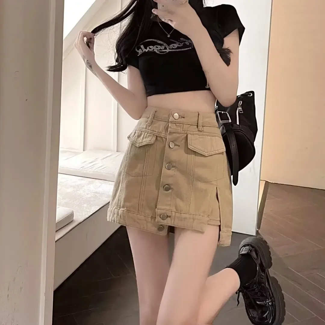 Denim Shorts Women Jeans Skirt Sexy Multiple Pockets Washed Distressed High Waist Skorts Streetwear Short Pants 2025 Culottes
Denim Shorts Women Jeans Skirt Sexy Multiple Pockets Washed Distressed High Waist Skorts Streetwear Short Pants 2025 Culottes