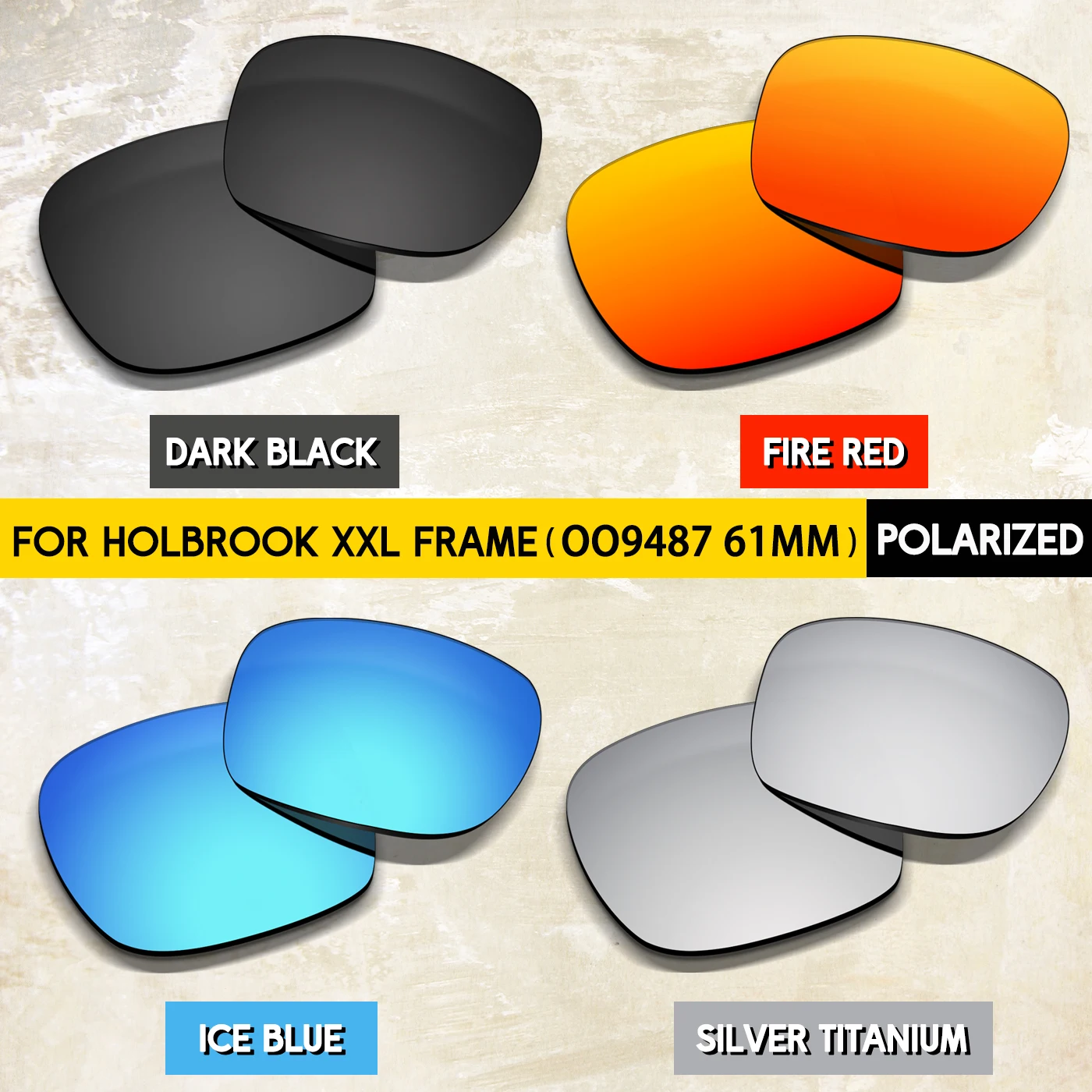 Premium Replacement Lenses for Oakley Holbrook XXL OO9487 61mm Sunglasses – Scratch-Resistant
Premium Replacement Lenses for Oakley Holbrook XXL OO9487 61mm Sunglasses – Scratch-Resistant