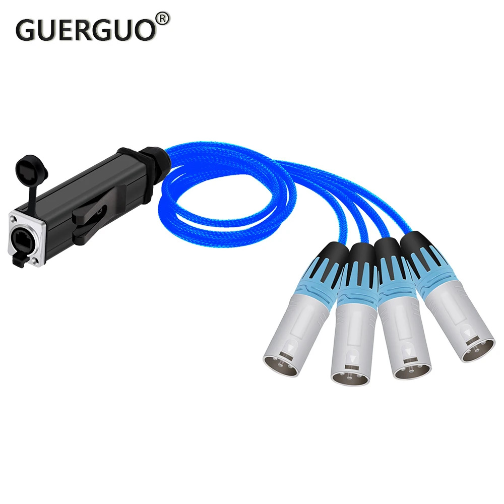Cable Splitter RJ45 Female to 4 Channel XLR 3Pin Cable Male and Female Snake Cable Compatible RJ45 CAT5 Network Cable 0.5M-10M
Cable Splitter RJ45 Female to 4 Channel XLR 3Pin Cable Male and Female Snake Cable Compatible RJ45 CAT5 Network Cable 0.5M-10M