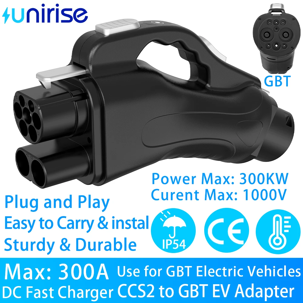 Адаптер-конвертер CCS2 на GBT для электромобилей, 300А 1000В, CCS Combo 2, зарядное устройство постоянного тока на разъем GB/T для зарядки электромобилей
Адаптер-конвертер CCS2 на GBT для электромобилей, 300А 1000В, CCS Combo 2, зарядное устройство постоянного тока на разъем GB/T для зарядки электромобилей