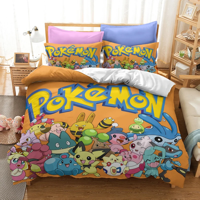 Pokémon Duvet Cover Cute Cartoon Pikachu Kids Duvet Cover Lightweight 3D Print Anime Bedding Set 2/3 Piece
Pokémon Duvet Cover Cute Cartoon Pikachu Kids Duvet Cover Lightweight 3D Print Anime Bedding Set 2/3 Piece
