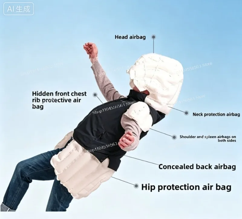 Airbag Vest for Elderly: Anti-Fall Protection, Summer Breathable, Rechargeable Smart Wearable Safety Vest
Airbag Vest for Elderly: Anti-Fall Protection, Summer Breathable, Rechargeable Smart Wearable Safety Vest