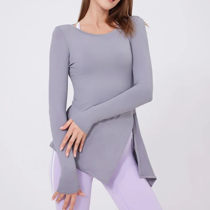 Women Long Sleeve Yoga Shirt Solid Color Slim Fit Gym T-Shirt Breathable Quick Dry Outdoor Running Top Female Workour Clothes
Women Long Sleeve Yoga Shirt Solid Color Slim Fit Gym T-Shirt Breathable Quick Dry Outdoor Running Top Female Workour Clothes