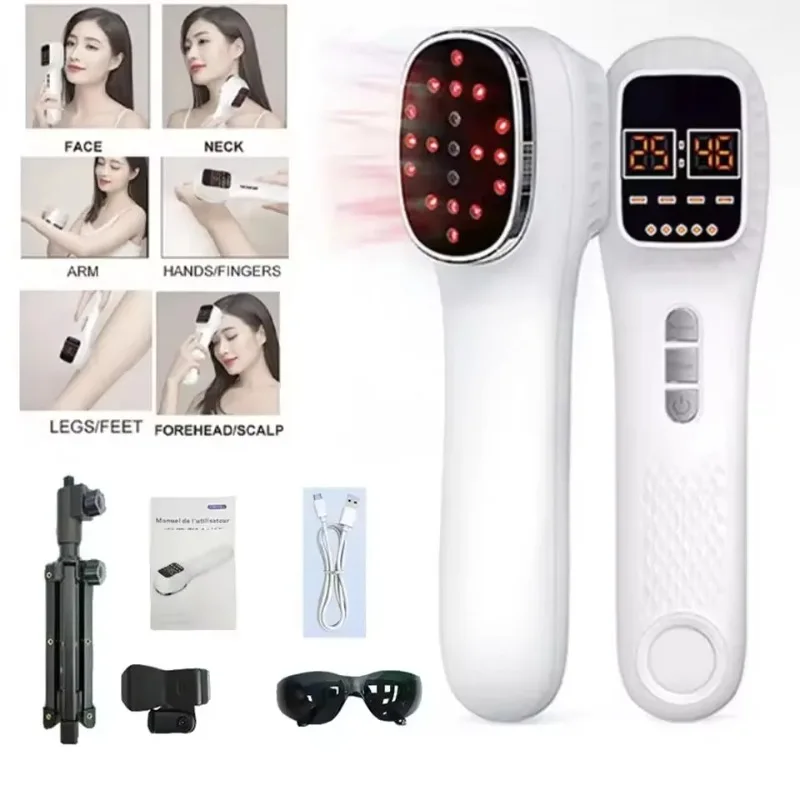 650nm+808nm Handheld Face Body Red Light Infrared Beauty Device Skin Rejuvenation Muscle Joint Body Fatigue Relief Health Care
650nm+808nm Handheld Face Body Red Light Infrared Beauty Device Skin Rejuvenation Muscle Joint Body Fatigue Relief Health Care