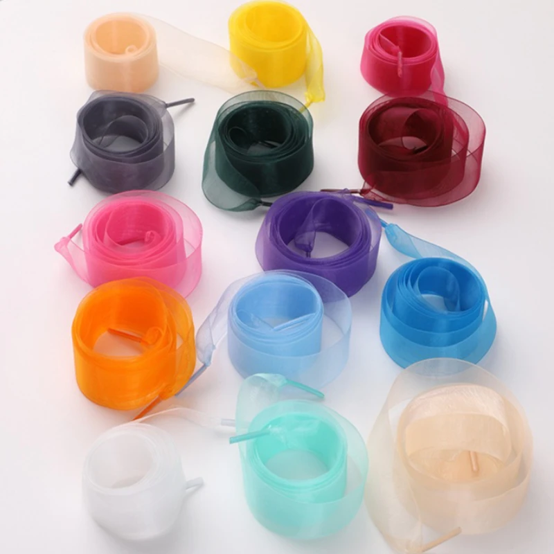 2.3CM Width Flat Silk Shoelace Mesh Yarn Shoelaces Sneakers Rope Shoe Laces for Shoes 100/120/140/160CM DIY Shoes Accessories
2.3CM Width Flat Silk Shoelace Mesh Yarn Shoelaces Sneakers Rope Shoe Laces for Shoes 100/120/140/160CM DIY Shoes Accessories