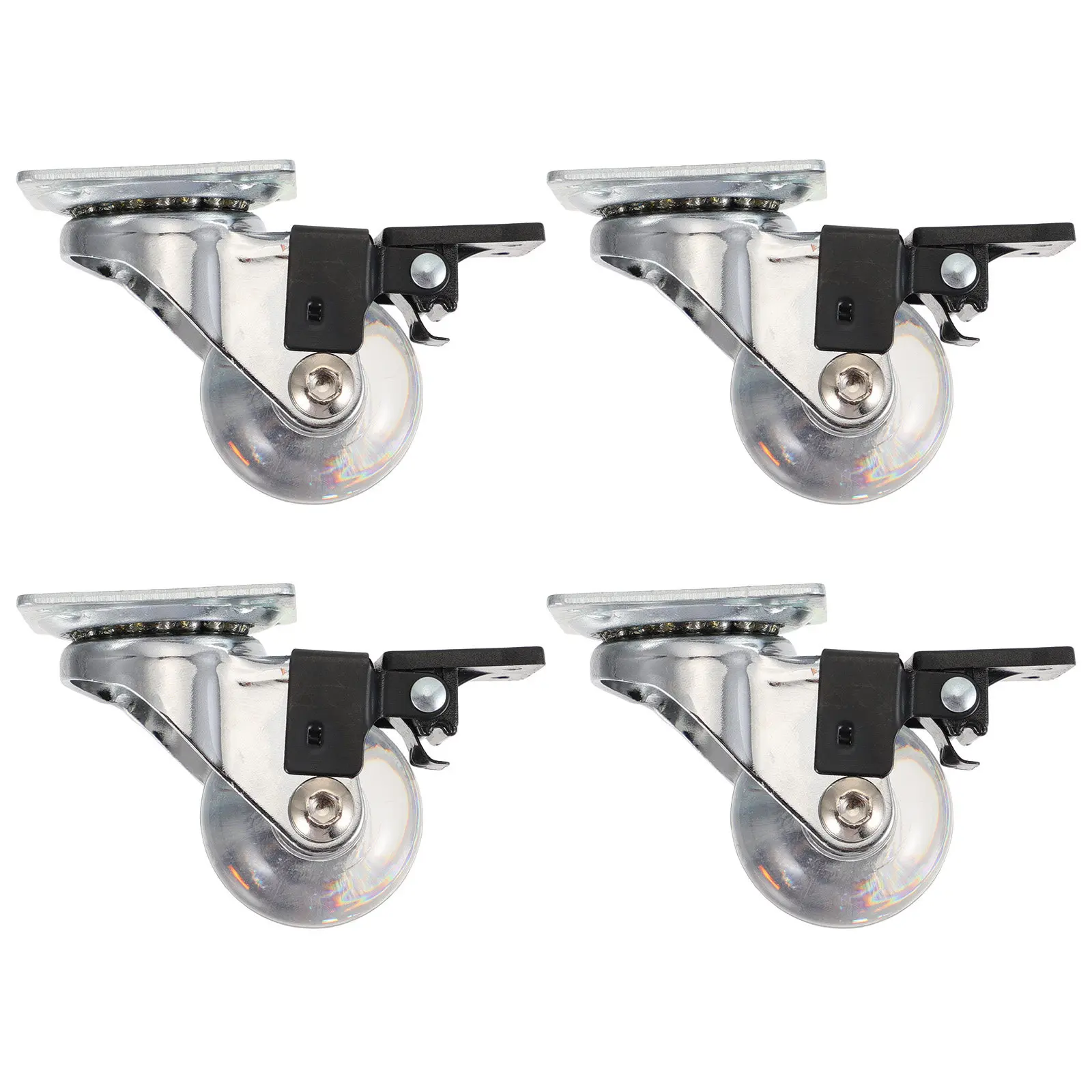 4Pcs 1.5 Inch PU Swivel Caster Wheels with Brake Heavy Duty Replacement for Hardwood Tile Carpet Furniture Industrial Use
4Pcs 1.5 Inch PU Swivel Caster Wheels with Brake Heavy Duty Replacement for Hardwood Tile Carpet Furniture Industrial Use