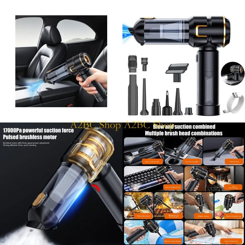 A2BC Automotive Vacuum With Indicators Detachable Battery LED Flashlight Cleaning Blowing Inflation Sealing Capabilities
A2BC Automotive Vacuum With Indicators Detachable Battery LED Flashlight Cleaning Blowing Inflation Sealing Capabilities