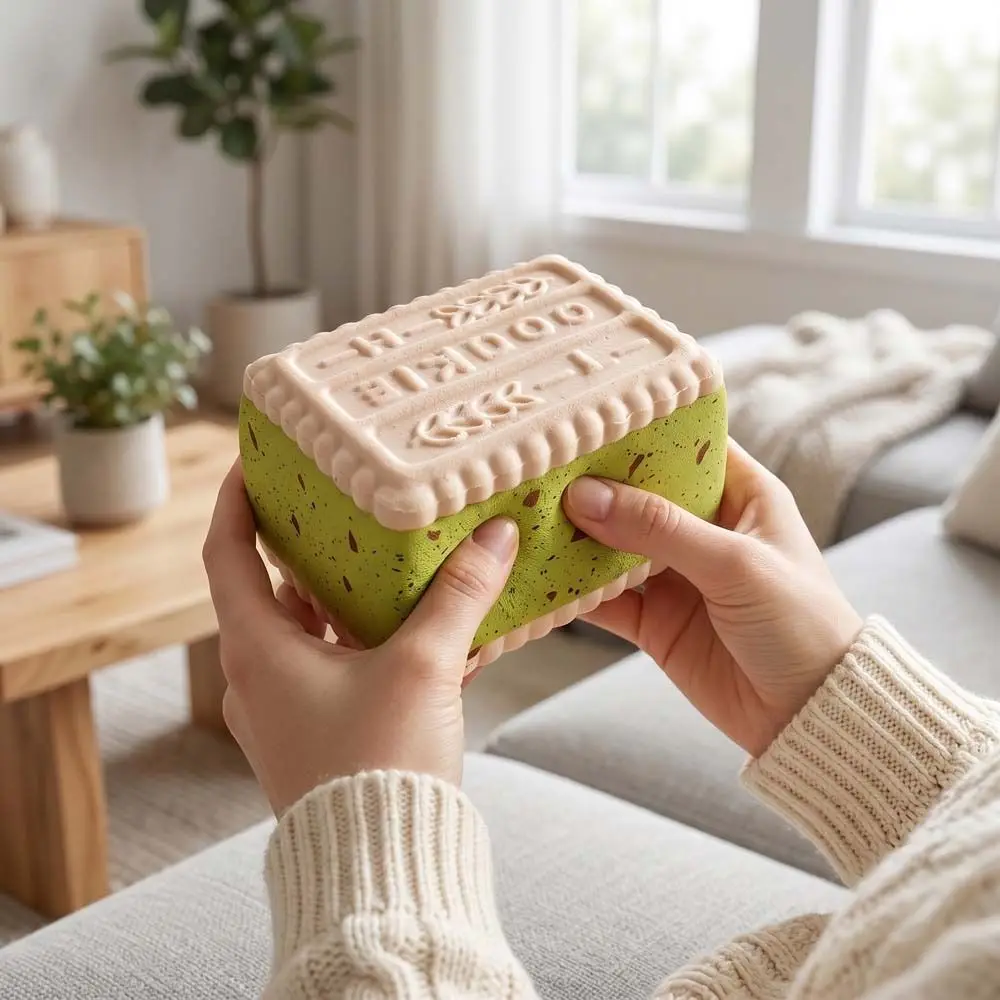 Moist Thick Butter Cookie Squeeze Toy Finger Suction Soft Texture Sandwich Cookie Squishy Toy Slow Rising Foam
Moist Thick Butter Cookie Squeeze Toy Finger Suction Soft Texture Sandwich Cookie Squishy Toy Slow Rising Foam
