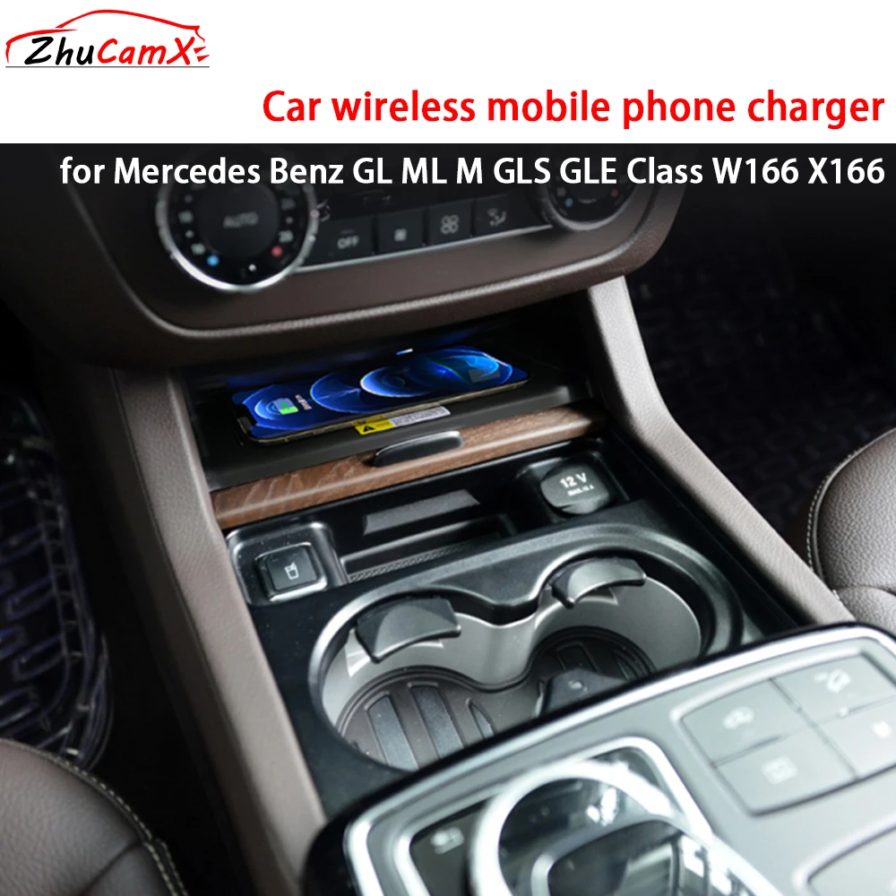 for Mercedes Benz GL ML M GLS GLE Class W166 X166 Center Console Storage Wireless Mobile Phone Charger 18W Fast Charging Panel
for Mercedes Benz GL ML M GLS GLE Class W166 X166 Center Console Storage Wireless Mobile Phone Charger 18W Fast Charging Panel