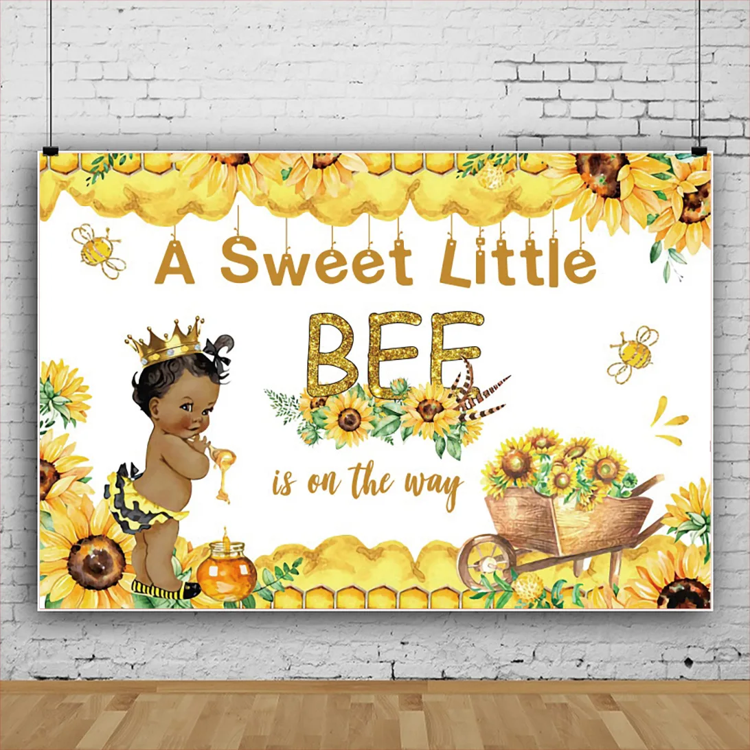 A Sweet Bee is On the Way Backdrop for Baby Shower Party Decorations Supplies Yellow Sunflowers Photo Studio Background
A Sweet Bee is On the Way Backdrop for Baby Shower Party Decorations Supplies Yellow Sunflowers Photo Studio Background