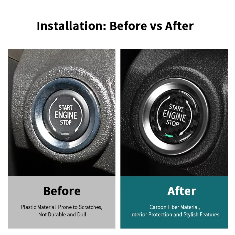1PC For Cadillac XT4 XT6 CT5 Car Interior Accessories Real Carbon Fiber Car Engine Start Stop Push Button Cover Sticker
1PC For Cadillac XT4 XT6 CT5 Car Interior Accessories Real Carbon Fiber Car Engine Start Stop Push Button Cover Sticker