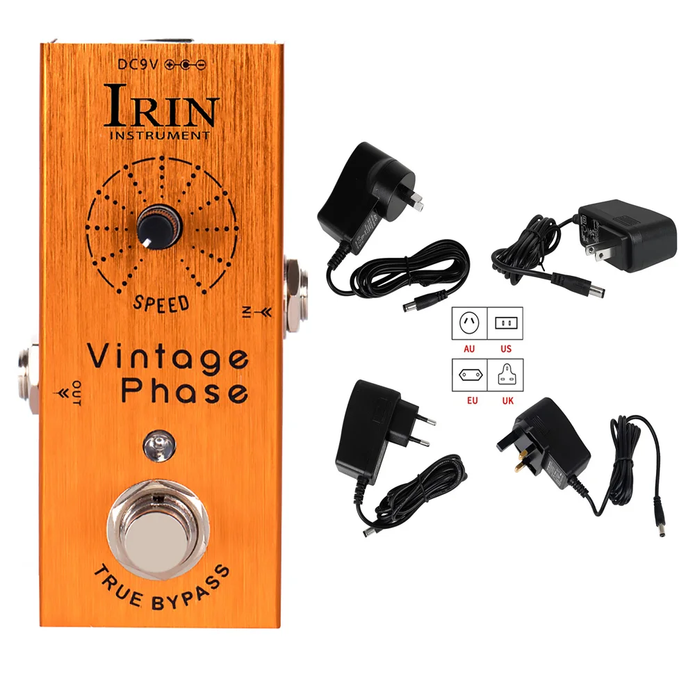 IRIN AN-10 Guitar Effector Effect Pedal Re-Creates Classic Phaser Sounds of the 70's for Electric Guitar Effect EU/AU/US/UK
IRIN AN-10 Guitar Effector Effect Pedal Re-Creates Classic Phaser Sounds of the 70's for Electric Guitar Effect EU/AU/US/UK
