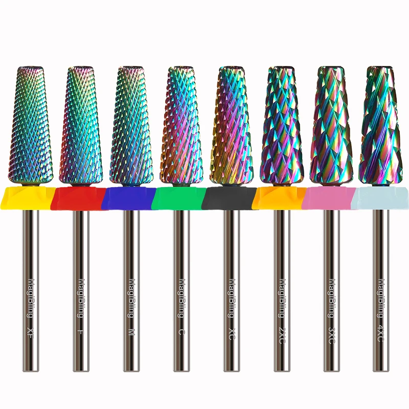MagiBling Super Cut 5 In 1 Tapered Barrel Carbide Nail Drill Bits Right handed Cuticle Hard Gel Removal Professional bits 3/32"
MagiBling Super Cut 5 In 1 Tapered Barrel Carbide Nail Drill Bits Right handed Cuticle Hard Gel Removal Professional bits 3/32"