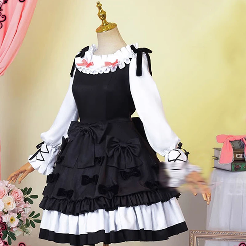 The Kaname Madoka Cosplay New Costume Anime Same lovely Clothing Black Bow Female long sleeves Gray Dress
The Kaname Madoka Cosplay New Costume Anime Same lovely Clothing Black Bow Female long sleeves Gray Dress